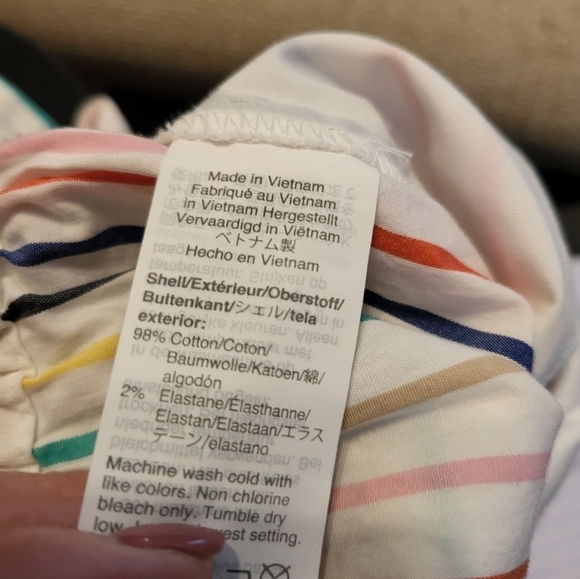 J. CREW size 4 summer stripes belted - Picture 10 of 10